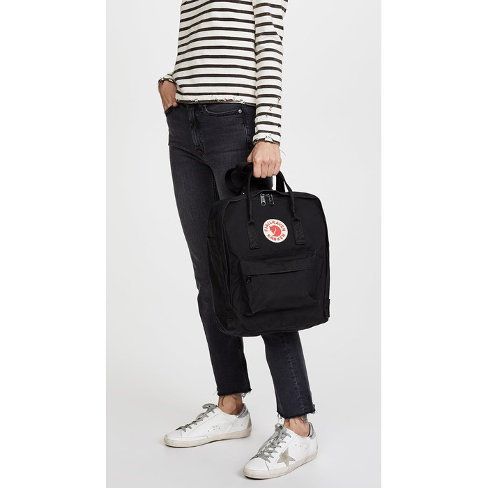 Рюкзак Fjällräven Kånken унісекс 16 л чорний, 38x27x13 см