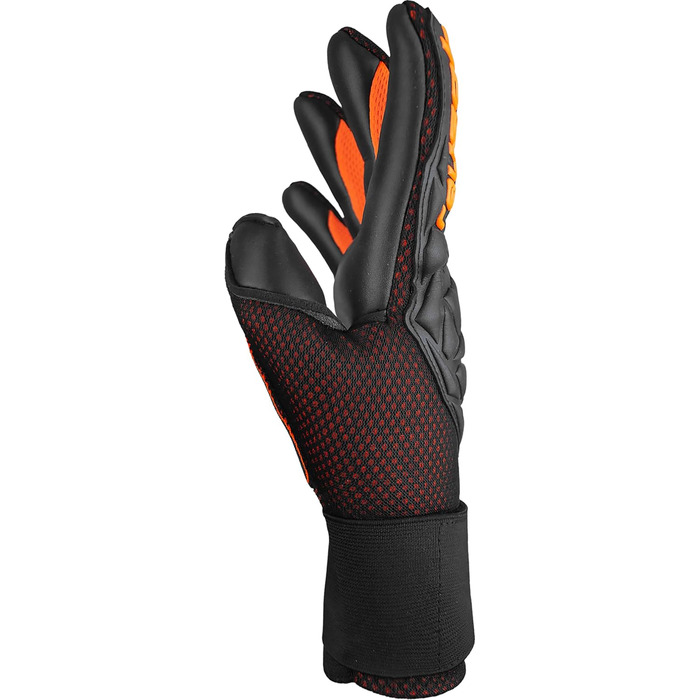 Воротарські рукавички Reusch Attrakt Infinity Airvent, чорні-оранжеві, розмір 8.5, унісекс, для дорослих