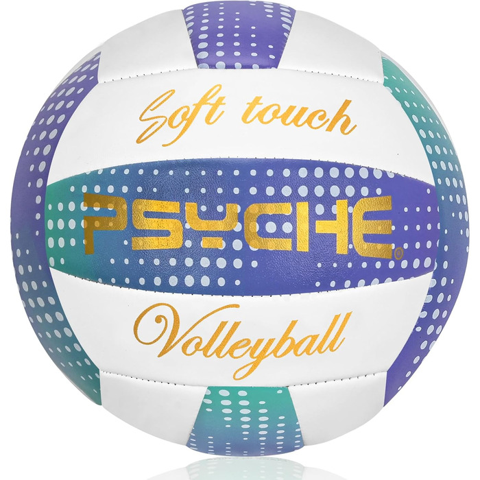 Волейбольний м'яч Wuzfully Kinder Soft Touch для пляжу та залу, розмір 5 (фіолетовий)