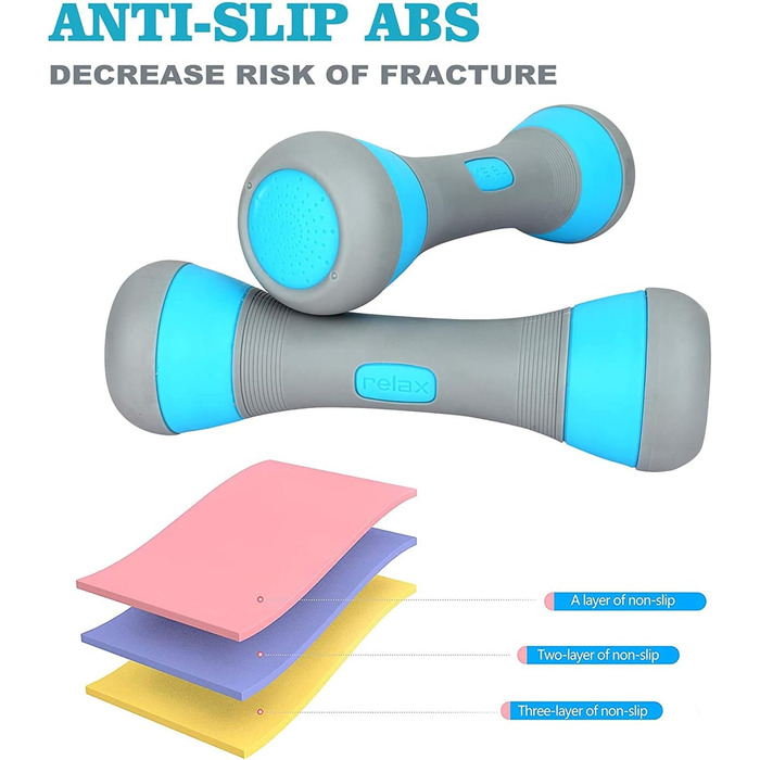 ZhaoCo Регульований набір гантелей для чоловіків та жінок, 2 кг (1/1.5/2 кг) / 5 кг (1-5 кг), нековзні неопренові ручки, рожевий, 2 x 2 кг