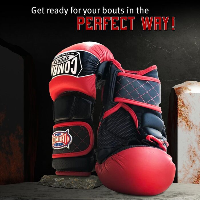 Боксерські рукавички Combat Sports Max Strike для MMA, муай-тай, кікбоксингу, чорного кольору. Рукавички з відкритою долонею, без пальців, для чоловіків та жінок.