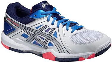 Жіночі волейбольні кросівки Asics Gel-Task, 42.5 EU, білий, білий, блакитний, корал