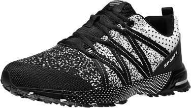 Кросівки ASHION для чоловіків: спортивні, для бігу, повсякденні, легкі, дихаючі, розмір 39 EU, білий/чорний