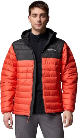 Чоловіча куртка з капюшоном Columbia Powder Lite (Zing, Shark, L)