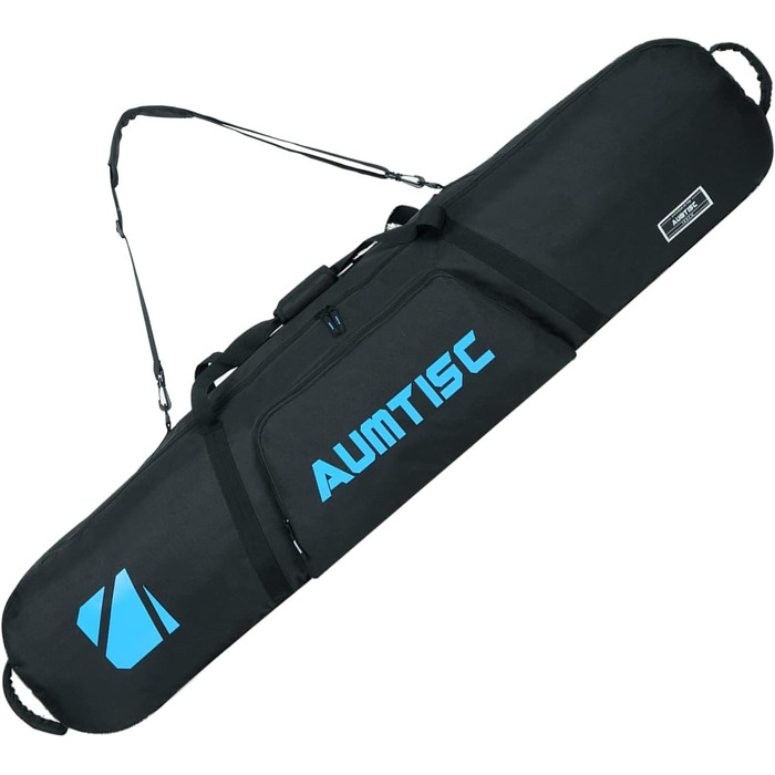 Чохол для сноуборду AUMTISC: захисний мішок для сноуборду, скі-багаж, скі-спорядження, сумка для подорожей, синій, 155 см
