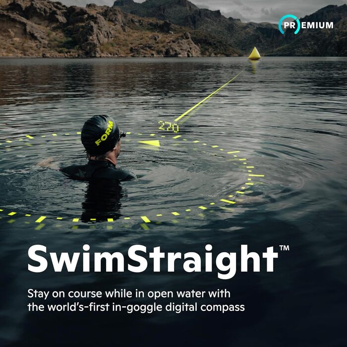 Розумні плавальні окуляри FORM Smart Swim 1 з дисплеєм для басейну та відкритої води