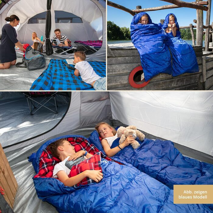 Спальний мішок для дітей Skandika Dundee Junior | Теплий, водонепроникний, 175 x 70 см, жовтий