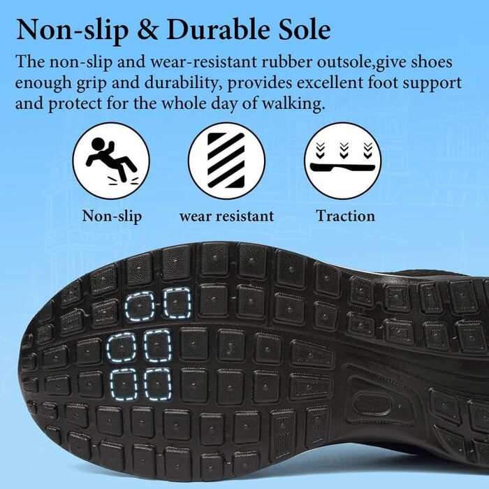 Чоловічі кросівки для бігу та занять спортом: Air Cushion, зручні та дихаючі. Розмір 43.5 EU, чорно-сірий колір