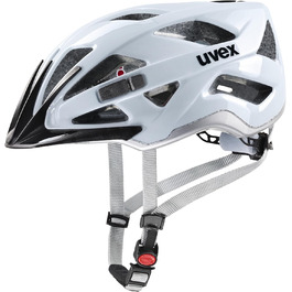Велошолом Uvex Active для жінок і чоловіків, регульований, з можливістю LED-підсвітки, хмарно-сріблястий, розмір 56-60 см