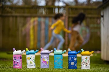 Дитяча вакуумна пляшка CAMELBAK Eddy+ 350 мл з нержавіючої сталі, дизайн Квіти та Лінивець