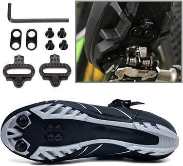 Велотуфлі для чоловіків та жінок MTB, Radsport, Mountainbike, кросівки, дихаючі, outdoor, велосипедні SPD, MTB (37 EU, сірий)