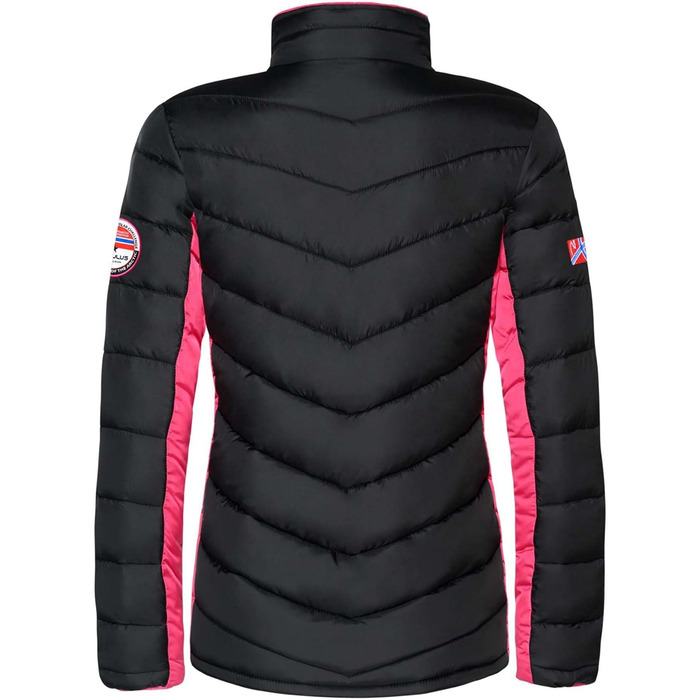 Жіноча куртка Nebulus GRAFFITY: тепла, практична та універсальна куртка для переходу та зими, чорно-рожевий колір