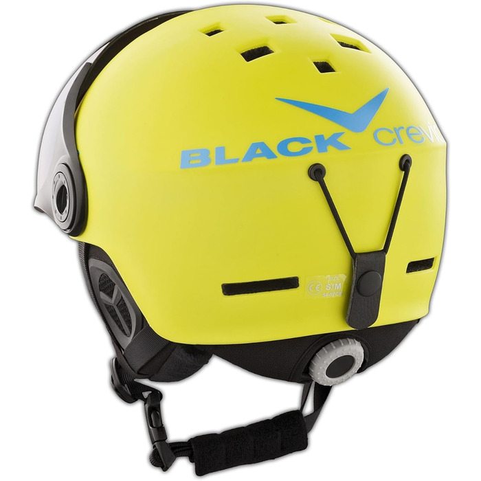 Шолом для гірськолижного спорту Black Crevice Saalbach з візором (жовто-блакитний) | Unisex | 54-57 см