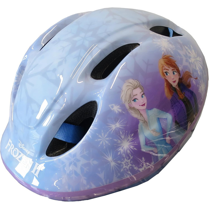 Дитячий велосипед Atlas Frozen 12 дюймів для дівчаток, з кошиком, ляльковим сидінням, захисними крилами та шоломом, блакитний
