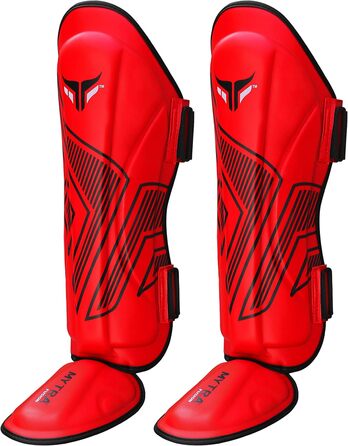 Захист ніг Mytra Fusion для боксу, ММА, Муай Тай та єдиноборств (червоний, S/M)