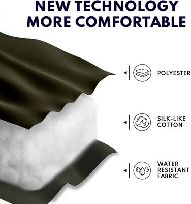 Спальний мішок 0°C XXL для дорослих, теплий клімат, для кемпінгу, зимових пригод, походів, полювання, подорожей (3,2 кг, зелений)