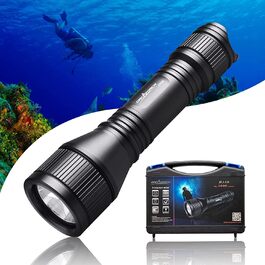 Ліхтар під водою ORCATORCH D550 з магнітним вимикачем, водонепроникний IP68, для дайвінгу, риболовлі та підводної техніки