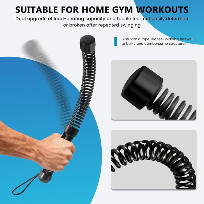 Битва мотузок: тренажер для дому без шуму, для жінок та початківців, для загальної фізичної підготовки