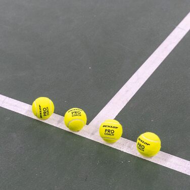 Тенісний м'яч Dunlop Pro Coach - для тренувань та коучингу (4 м'ячі)