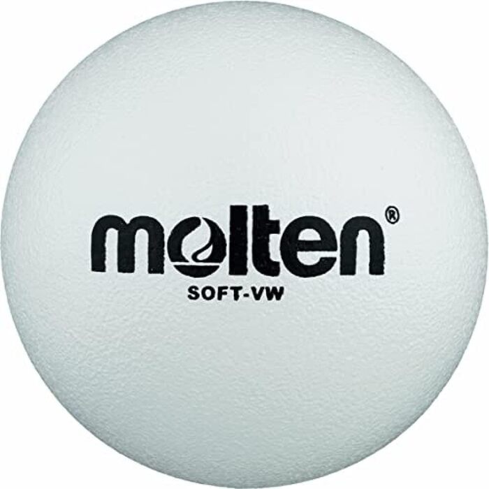 М'яч Molten Soft-VW з піноматеріалу, білий, слонова шкіра, Ø 210 мм