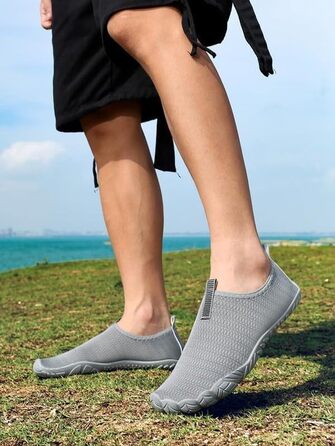 Чоловічі та жіночі аквашузи Ziitop для плавання, серфінгу, йоги. Швидка сушка, підошва з EVA, розмір 36-46 EU (41 EU, темно-сірий)