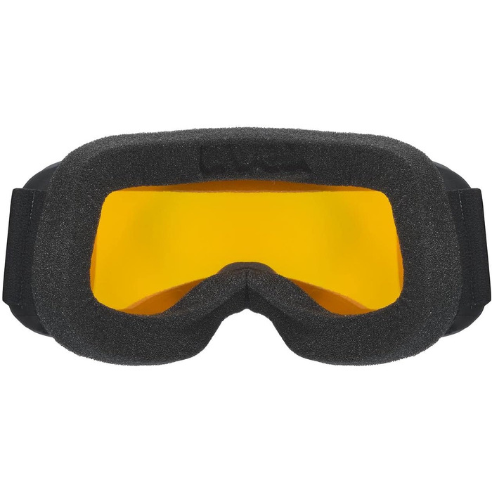 Гірськолижна маска Uvex Unisex Elemnt FM, чорна матова/золота лінза, універсальний розмір