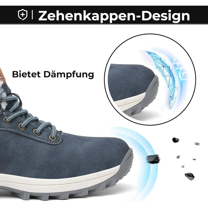 Зимові черевики Mishansha для чоловіків та жінок. Теплі, з підкладкою, зимові чоботи. Outdoor, 36-48 EU, розмір 42 EU, блакитні