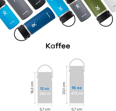 Термокружка HYDRO FLASK 354 мл, вакуумна, нержавіюча сталь, кришка Flex Sip, герметична, для кави, широка горловина, колір Stone