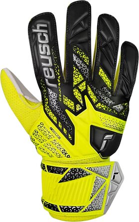 Воротарські рукавички Reusch Attrakt Solid Junior - жовто-срібні, розмір 6.5 - для дітей та підлітків
