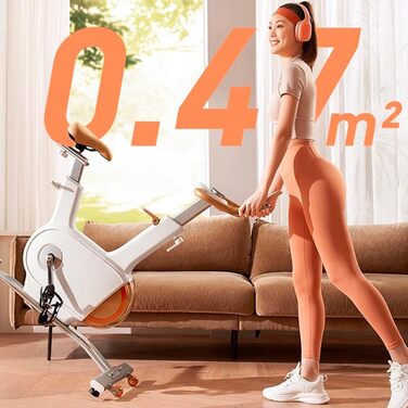 Sophy W1 - велотренажер для дому з подвійним маховиком, 10 кг, тихий, для занять спортом
