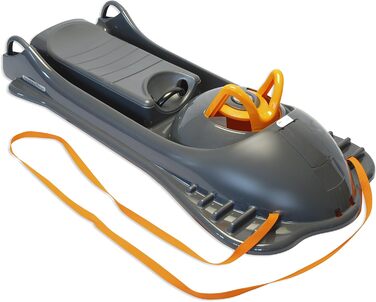 Санки KHW Profi Lenkschlitten XXL Mountain Racer антрацит, посилені, Німеччина