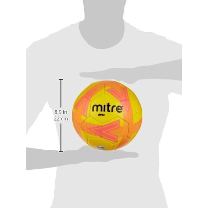 М'яч футбольний Mitre Impel L30P Yellow/Tangerine/Black - для тренувань та гри