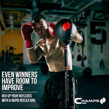 Боксерський мішок Cobra Reflex Bag – покращений мішок з ультрашвидким відскоком для розвитку швидкості, рефлексів та витривалості. Регульована висота, стійка та безпечний.