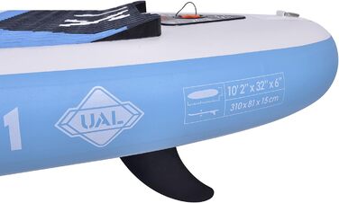 Надувна SUP-дошка Zray X1 310x81x15 см з веслом, помпою та рюкзаком, синя, комплект для каякінгу, Dropstitch