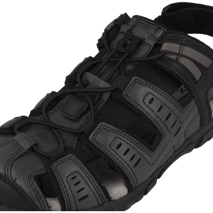 Чоловічі сандалії Geox Strada CSport, 42 EU, чорні