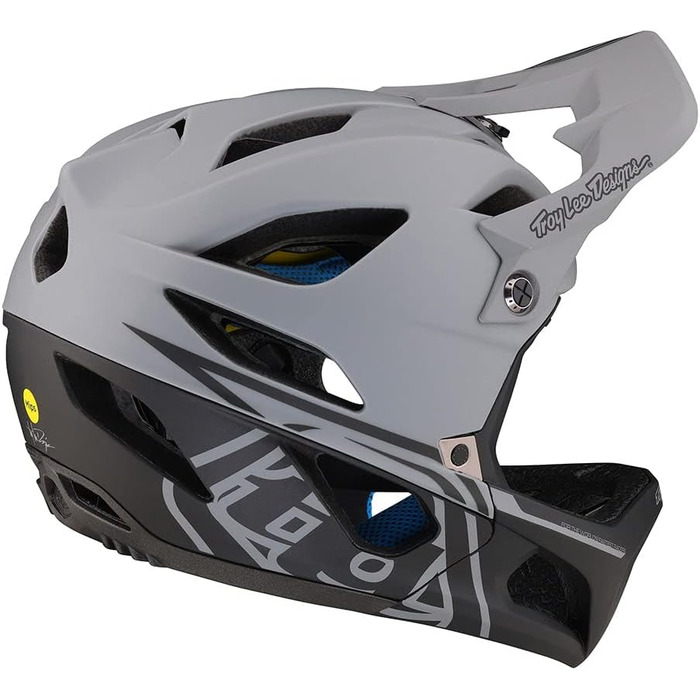 Шолом Troy Lee Designs Stage для даунхілу, MIPS, вентиляція, легкий, MTB, BMX, для дорослих, сірий XL/2XL