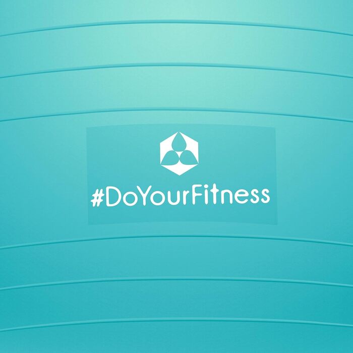 Гімнастичний м'яч DoYourFitness з насосом, 55–85 см, анти-вибуховий, для йоги, пілатесу, тренувань, офісу, балансу та вагітних