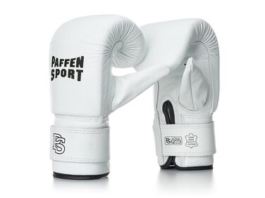 Боксерські рукавички Paffen Sport PRO для занять на мішку (груші) L-XL білі