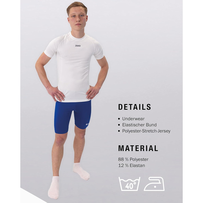 Чоловічі компресійні тайтси JAKO Tight Basic 2.0 8516, колір Royal (L)