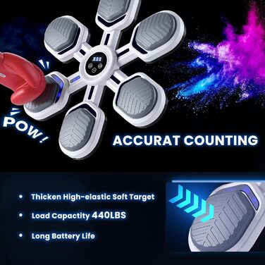 Мускульний боксерський тренажер Sunshne Smle - настінний боксерський автомат з Bluetooth, регулюванням швидкості