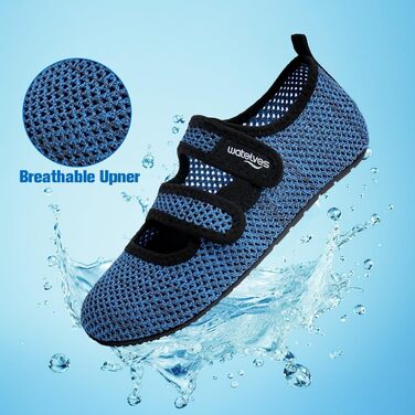 Чоловічі та жіночі аквашузи WateLves для плавання, пляжу та басейну. Швидко сохнуть, дихають, сірі, розмір 40/41 EU
