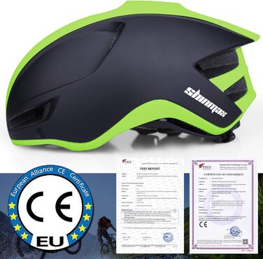 Велосипедний шолом Shinmax з USB-ліхтарем, знімним візором, магнітним кріпленням, легкий, міський, для MTB, чоловіків та жінок, регульований, 57-62 см, чорний-зелений