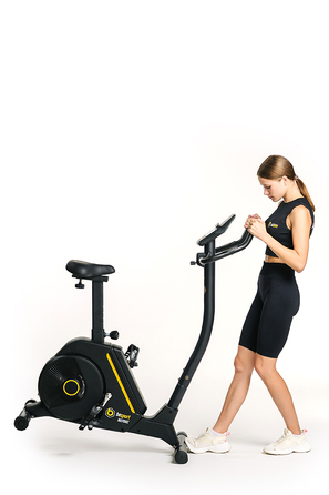 Велотренажер Besport BS-6047 MAYBIKE електромагнітний чорно-жовтий