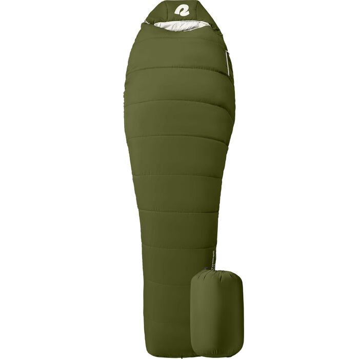 Спальний мішок Retrospec Dream 5°C, Мумія, для кемпінгу, Wacholder, Long
