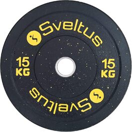 Олімпійський гриф із гумовим покриттям Sveltus, 15 кг