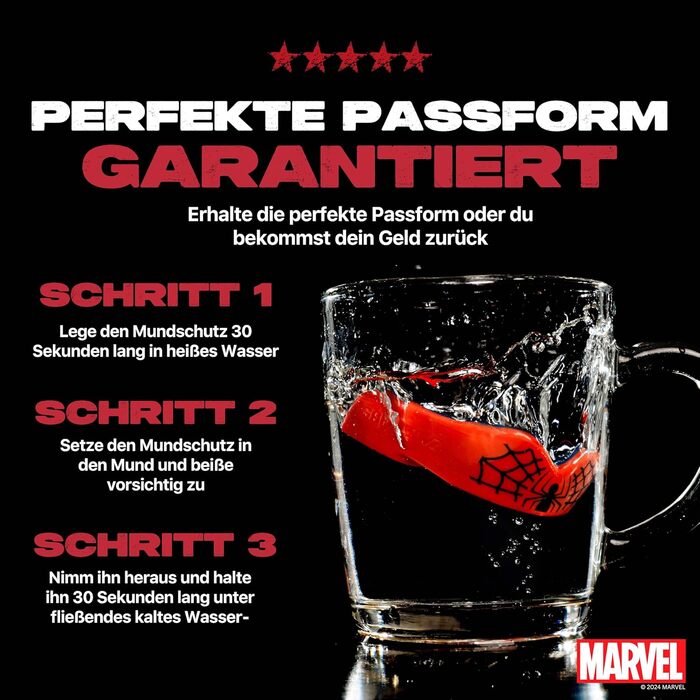 Захист для зубів Marvel Sport для дорослих та дітей. Захист рота для контактних видів спорту: регбі, ММА, бойові мистецтва, кікбоксинг, джудо, хокей, бокс (12+ років). Spider-man