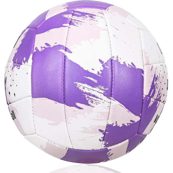 Волейбольний м'яч Wuzfully Kinder Soft Touch для пляжу та залу, розмір 5, фіолетовий
