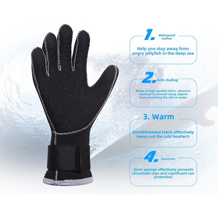 Wetsuits Handschuhe DIVE & SAIL 3mm - рукавички для дайвінгу та каякінгу з неопрену