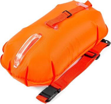 Безпечний буй для плавання BornToSwim, унісекс, помаранчевий, 28x49 см, без сухої кишені