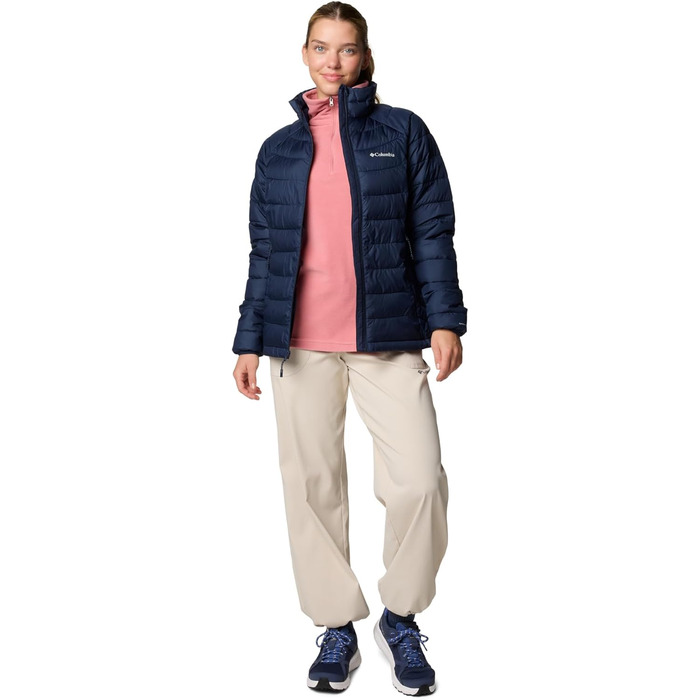 Жіноча утеплена куртка Columbia Powder Lite II Full Zip, темно-синя, розмір XXL
